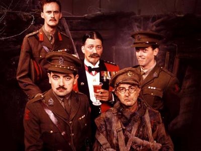 Blackadder

"Am I jumping the gun, Baldrick, or are the words 'I have a cunning plan' marching with ill-deserved confidence in the direction of this conversation?"