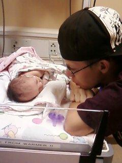nate talkin to baby girl