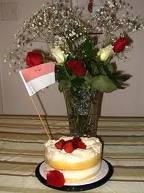 bunga dan bendera