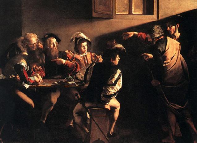 Caravaggio - La chiamata di S.Matteo