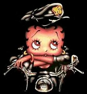 HEY, I DIDN'T KNOW BETTY BOOP WAS A BIKER ...