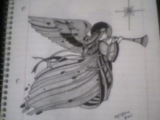 Drawing of angel