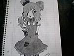 Drawing of emo girl